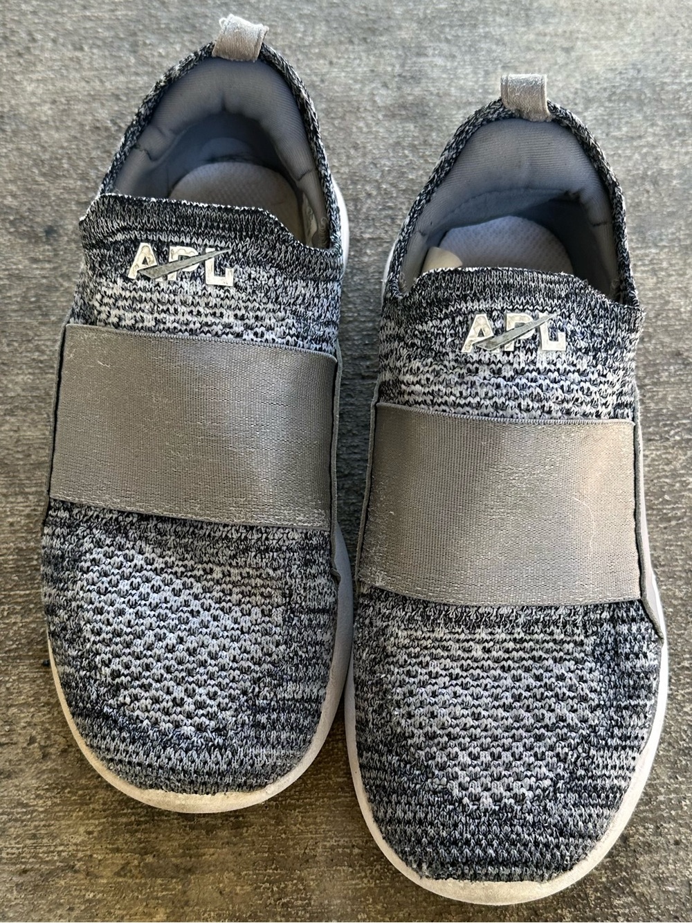 APL Kids Slip-On Sneakers in Gray Knit